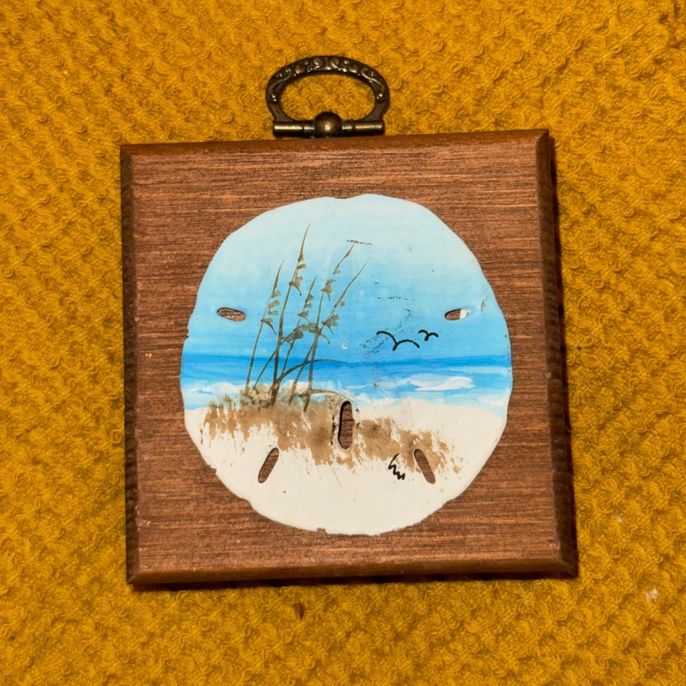 Wooden Wall Art with Beach Scene